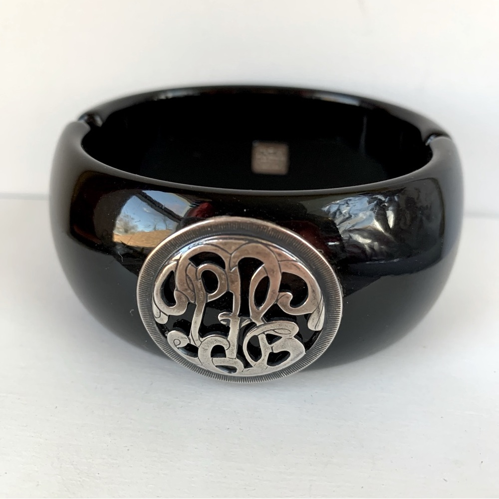 John Wind Clamper Monogram Bracelet - image 1
